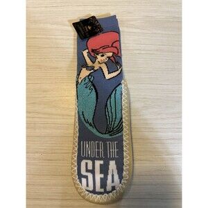 Disney's The Little Mermaid M/L Slipper Socks Traction Feet Shoe Size BNWT